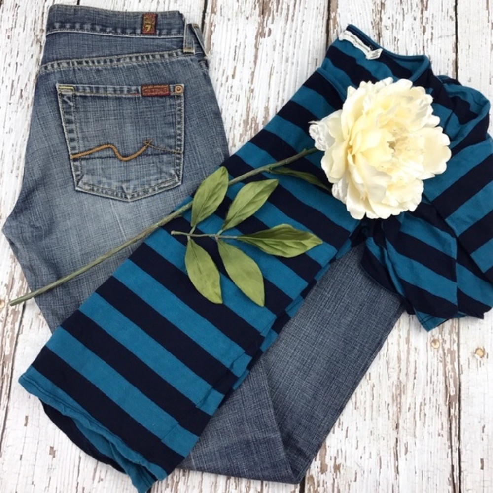 💕SALE💕 7 for all Mankind Premium Denim Bootcut Jeans - Picture 3 of 8
